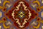Laguna agate kaleidoscope repeating mirror-effect pattern. Abstract Art Print